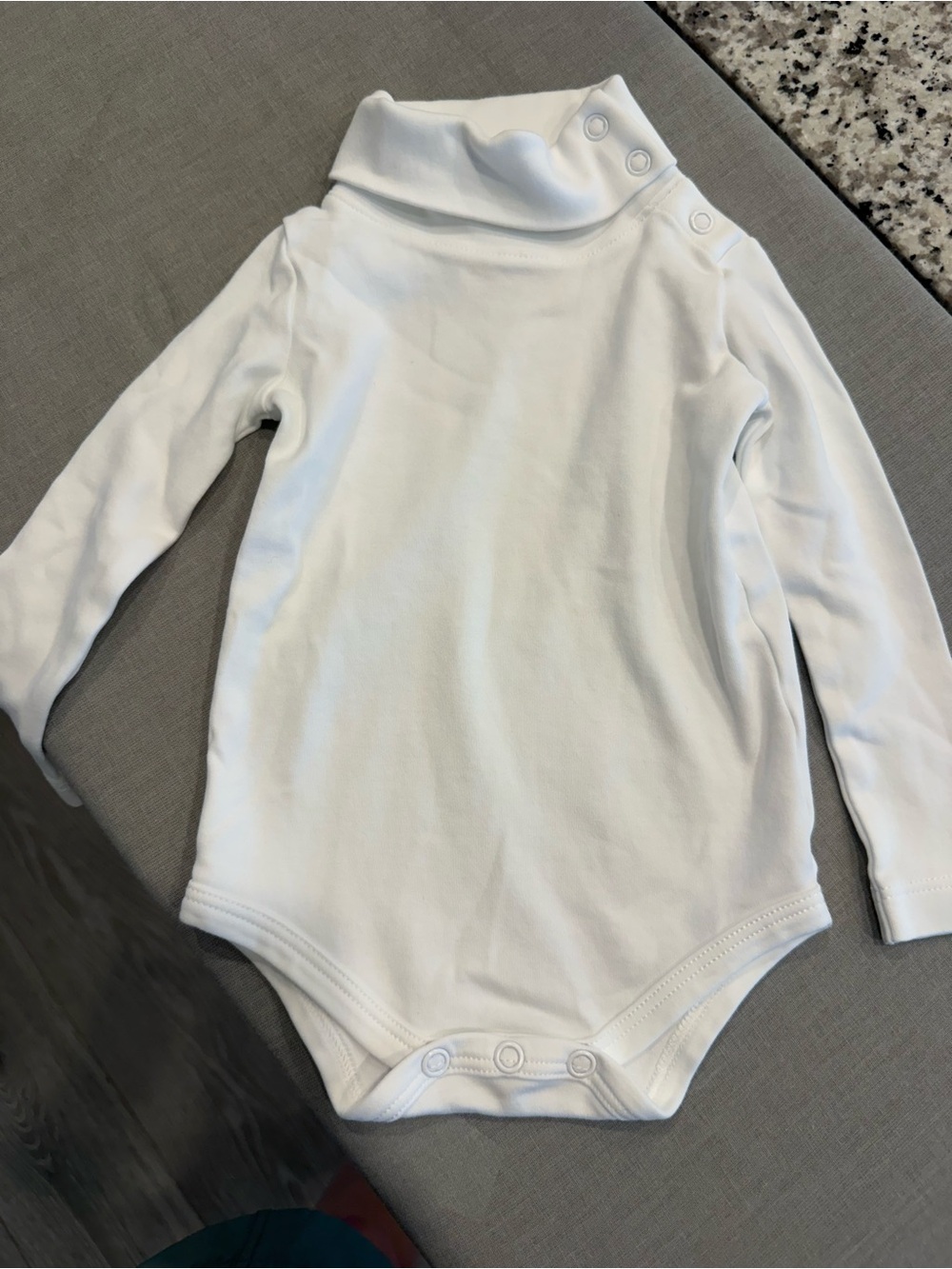 The Beaufort Bonnet Company White Long-Sleeve Turtleneck One-Piece